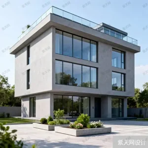 农村三层现代别墅