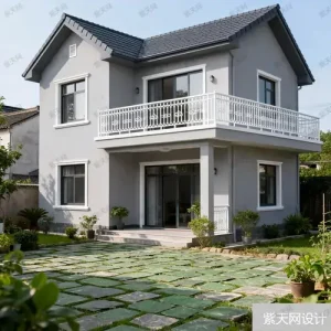 农村三层现代别墅